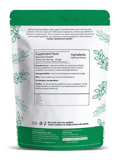 Natural Gymnema Leaves Powder - 100gm