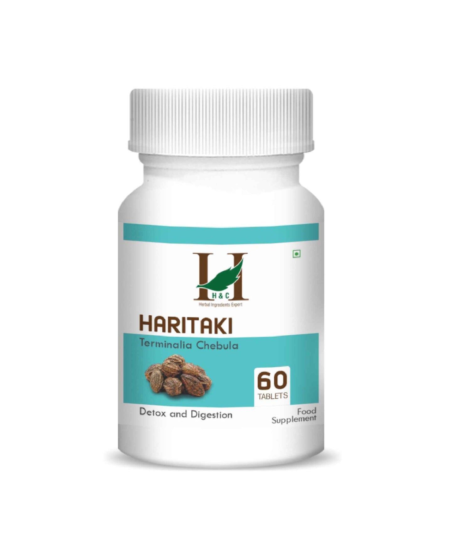 H&C Haritaki Tablet - 350mg , 60 Count - HNW GLOBAL
