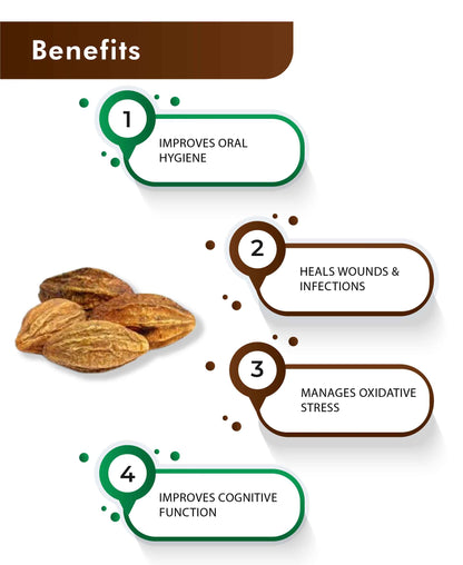 H&C Haritaki Tablet - 350mg , 60 Count - HNW GLOBAL