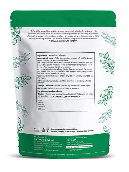 Natural Henna Powder / Lawsonia Inermis - 100gm