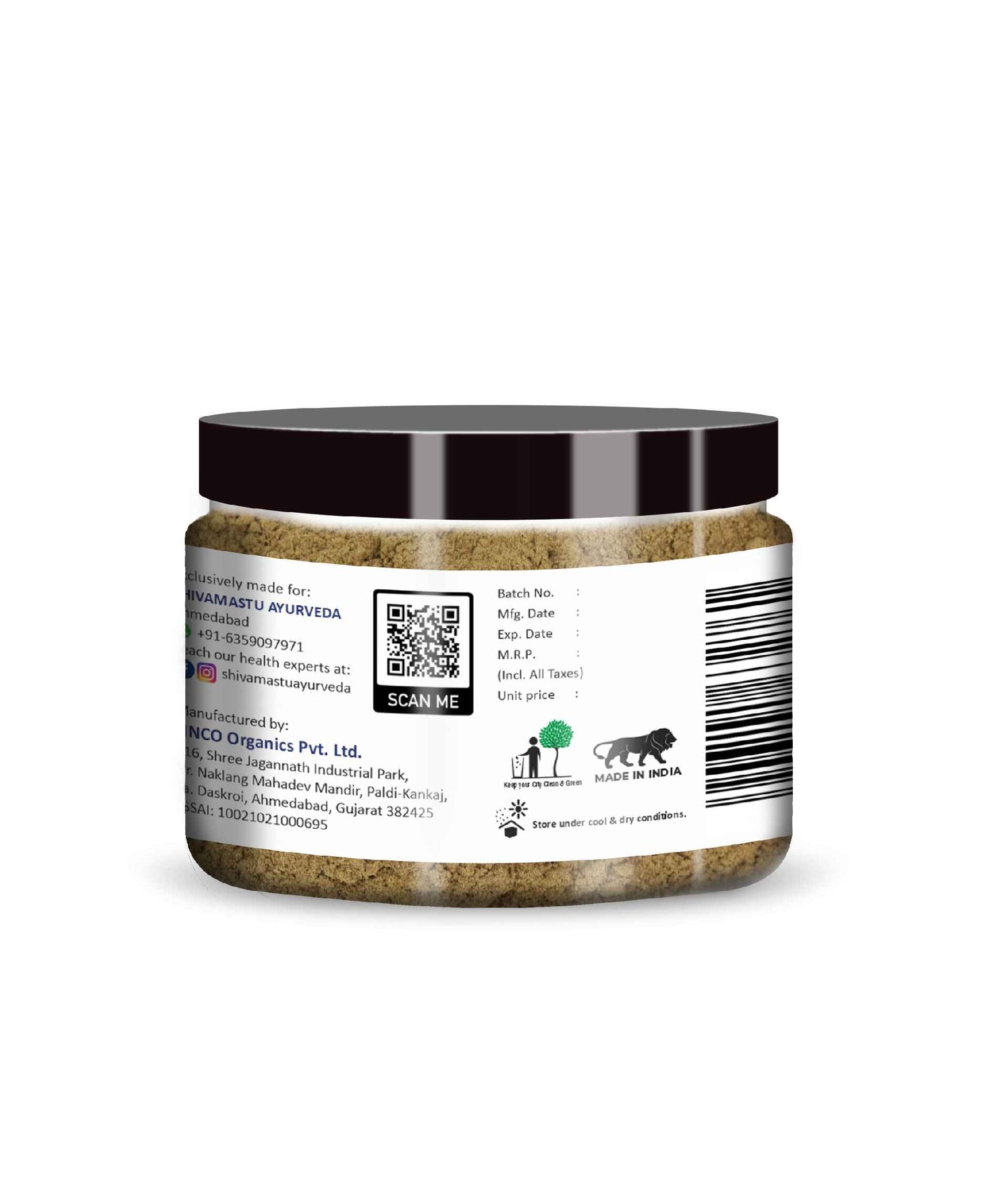 Shivamastu Hingvastak Powder 50g - 0.11 lb By Shivamastu - HNW GLOBAL