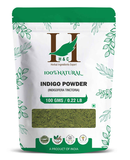 H&C Natural Indigo Powder / Indigofera Tinctoria - 100gm