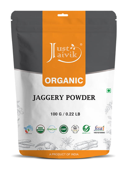 Just Jaivik Organic Jaggery powder - 100gm