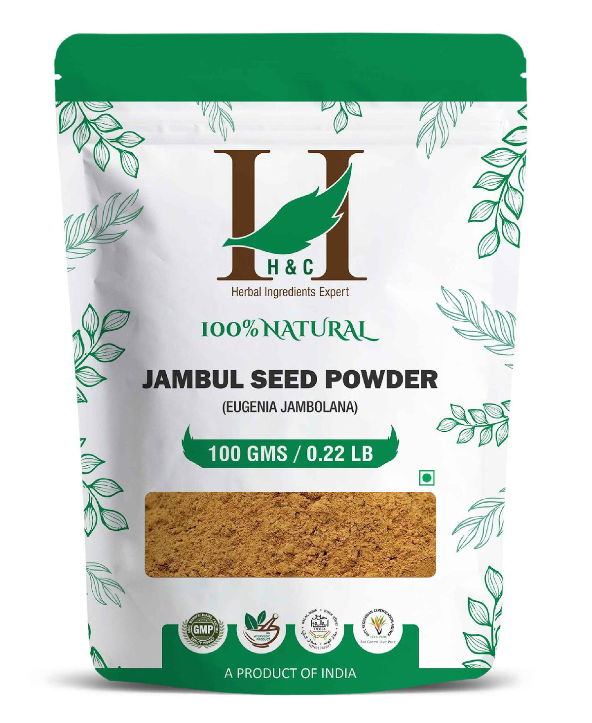 H&C Natural Jamun Seed Powder - 100gm - HNW GLOBAL