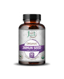 Just Jaivik Organic Jamun Seed Caplet - 750mg, 90 count - HNW GLOBAL
