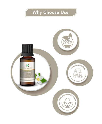 Korus Essential Jasmine Essential Oil - 15ml - HNW GLOBAL