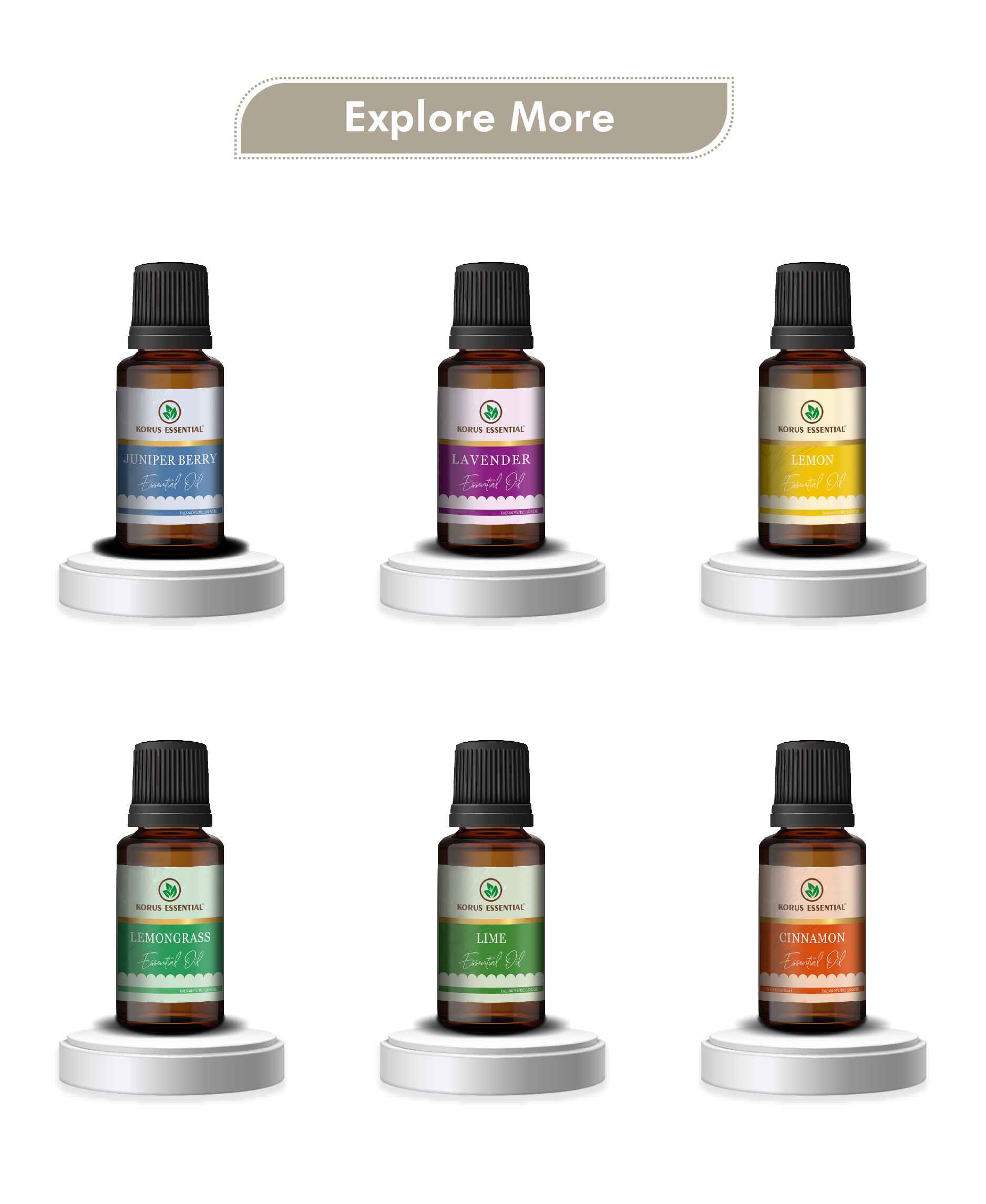Korus Essential Jasmine Essential Oil - 15ml - HNW GLOBAL