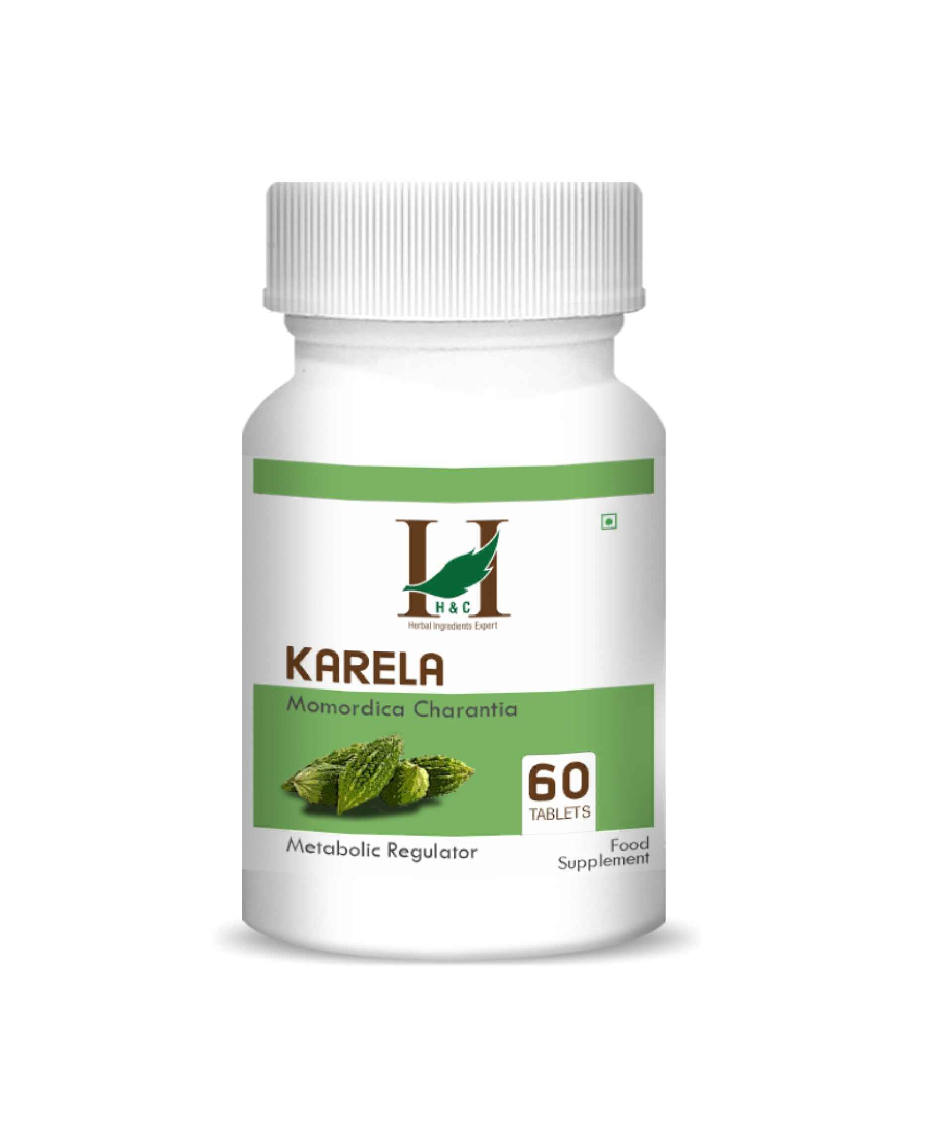 H&C Karela Tablet - 350mg , 60 Count - HNW GLOBAL