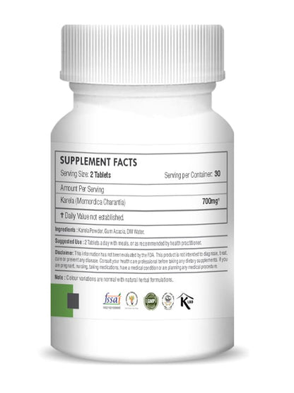 Karela Tablet - 350mg , 60 Count