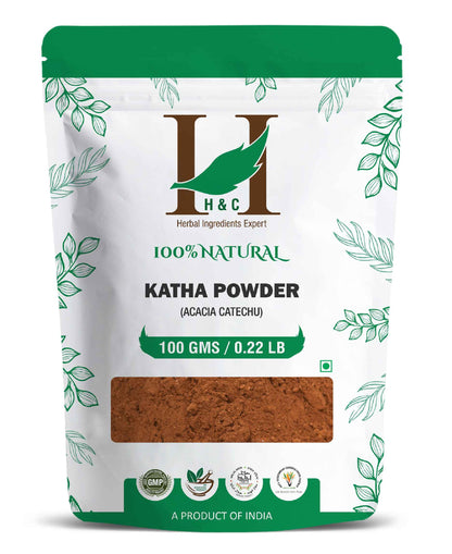 H&C Natural Katha Powder - Acacia Catechu - 100gm - HNW GLOBAL