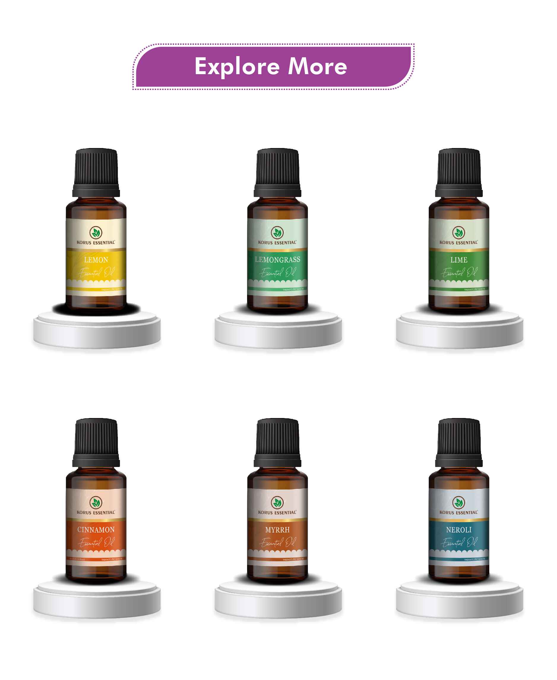 Korus Essential Lavender Essential Oil - 15ml - HNW GLOBAL