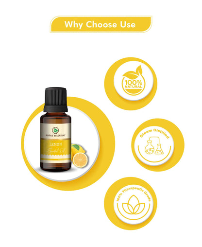 Korus Essential Lemon Essential Oil - 15ml - HNW GLOBAL