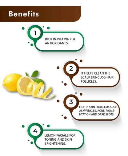 H&C Natural Lemon Peel Powder - Citrus Limonum - 100gm - HNW GLOBAL