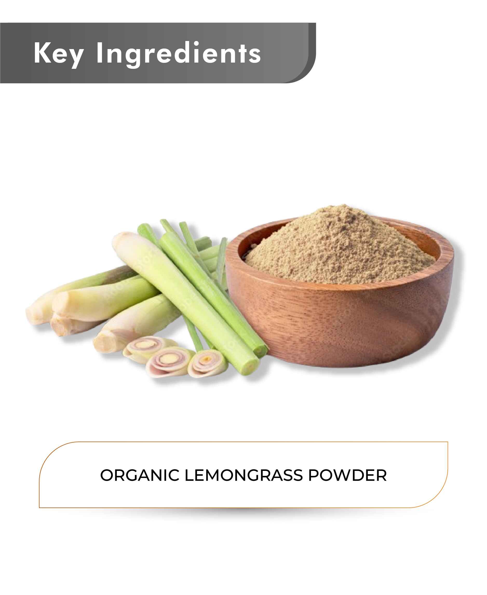 Just Jaivik Organic Lemongrass  Powder - 100gm - HNW GLOBAL
