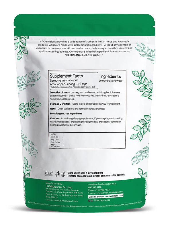 Natural Lemongrass Powder - 100gm