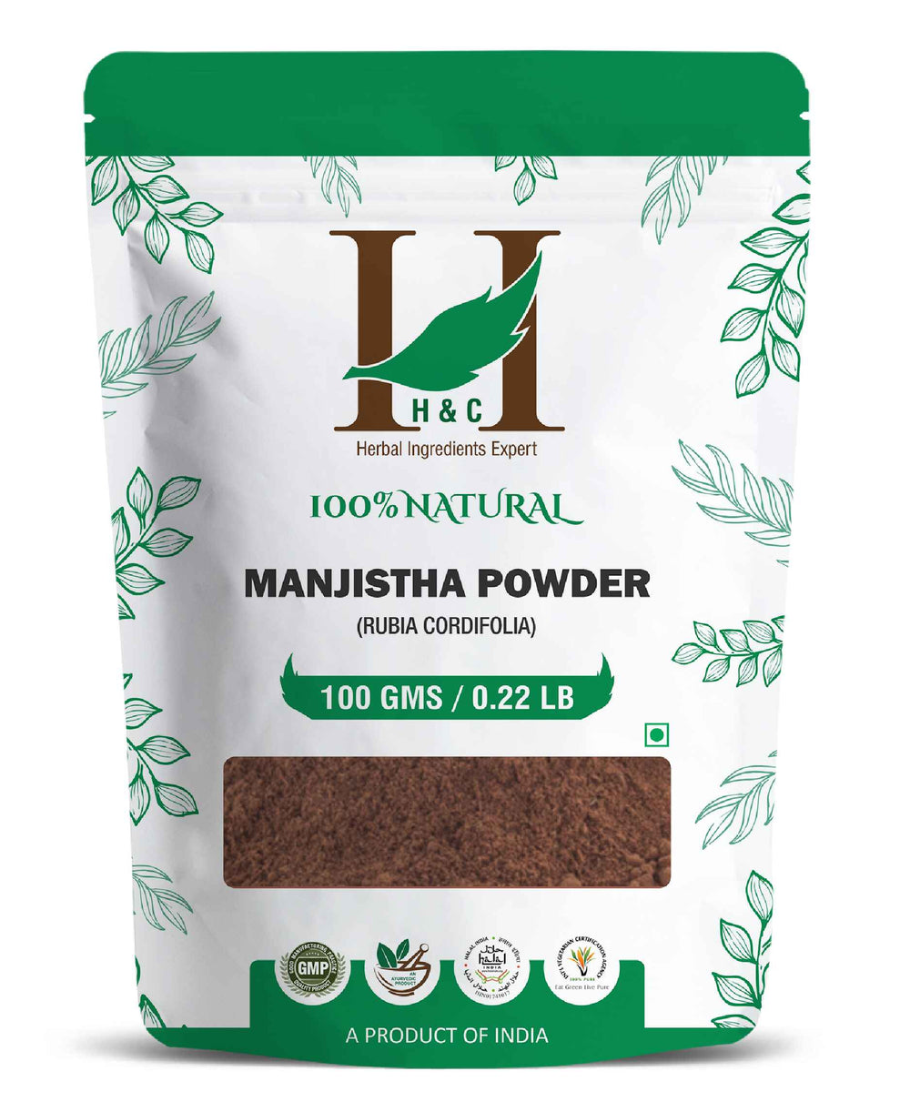 H&C Natural Manjistha Powder - Rubia Cordifolia - 100gm - HNW GLOBAL