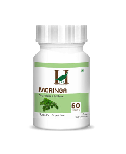 H&C Moringa Tablet - 350mg , 60 Count - HNW GLOBAL