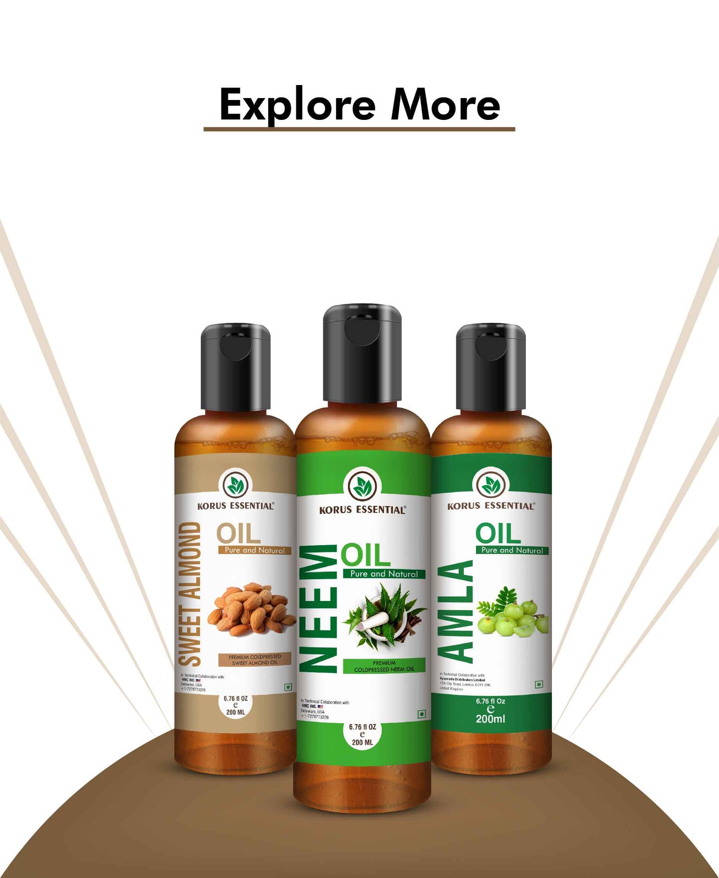 Korus Essential Moringa Oil - 200ml - HNW GLOBAL