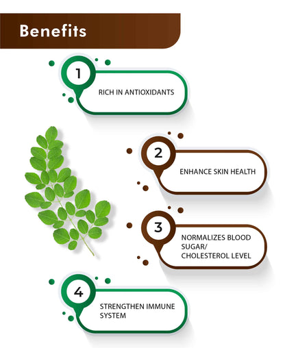 H&C Moringa Tablet - 350mg , 60 Count - HNW GLOBAL