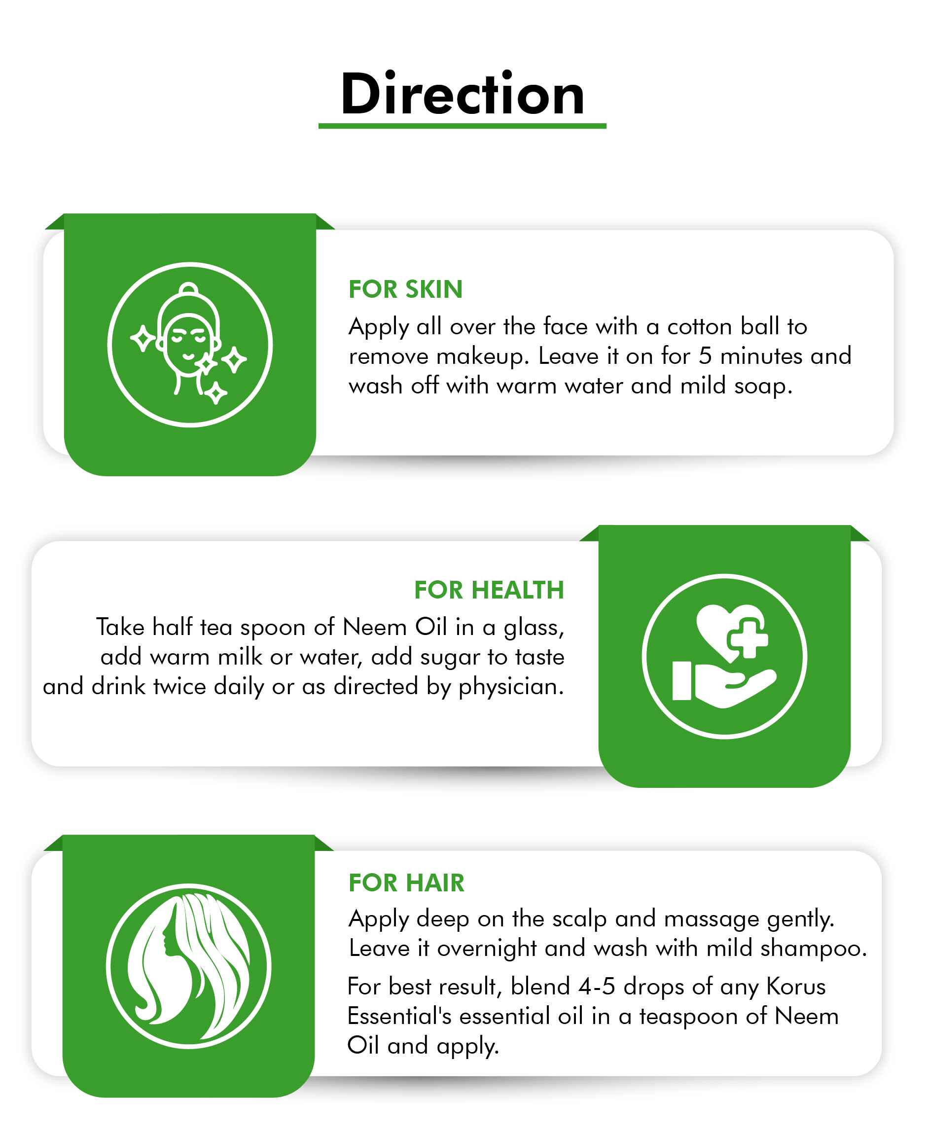 Korus Essential Neem Oil - 200ml - HNW GLOBAL
