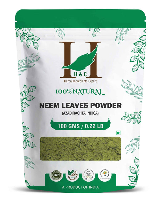 H&C Natural Neem Leaves Powder / Azadirachta Indica - 100gm