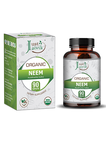 Organic Neem Caplet - 750mg, 90 count