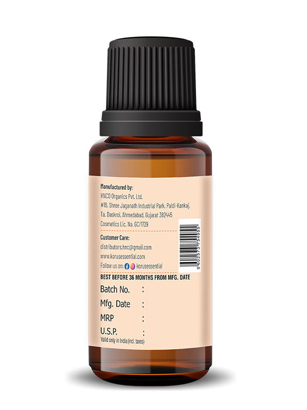 Orange Essential Oil - 15ml By Korus Essential