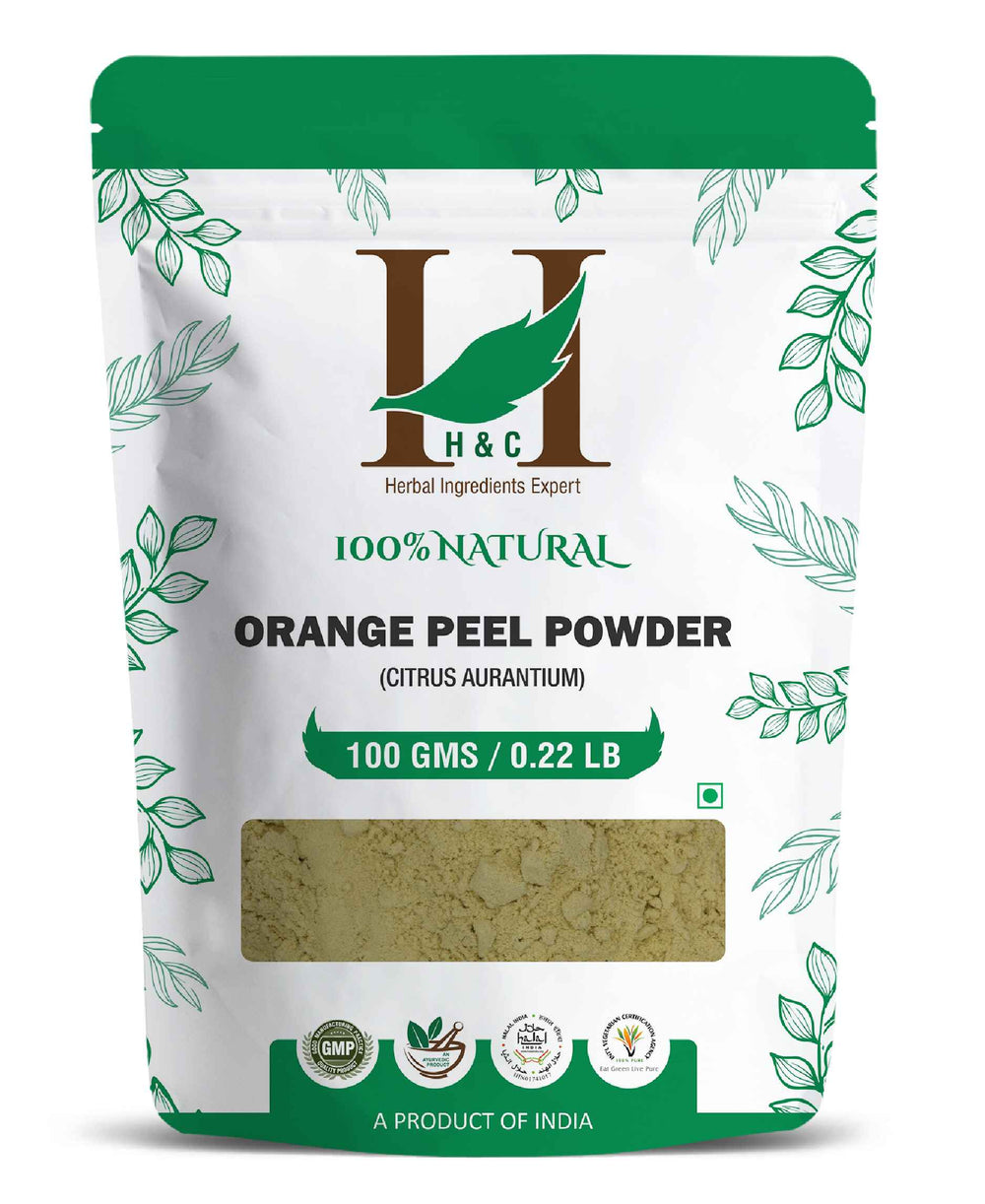 H&C Natural Orange Peel Powder / Citrus Aurantium - 100gm - HNW GLOBAL