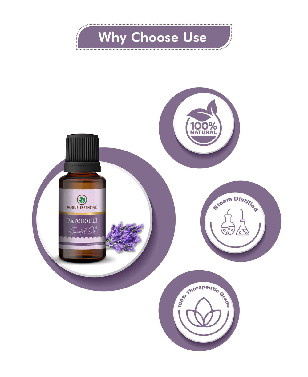 Korus Essential Patchouli Essential Oil - 15ml - HNW GLOBAL