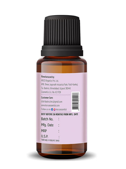 Patchouli Essential Oil - 15ml By Korus Essential