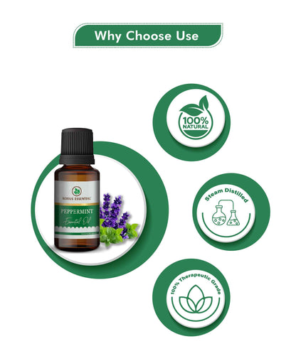 Korus Essential Peppermint Essential Oil - 15ml - HNW GLOBAL