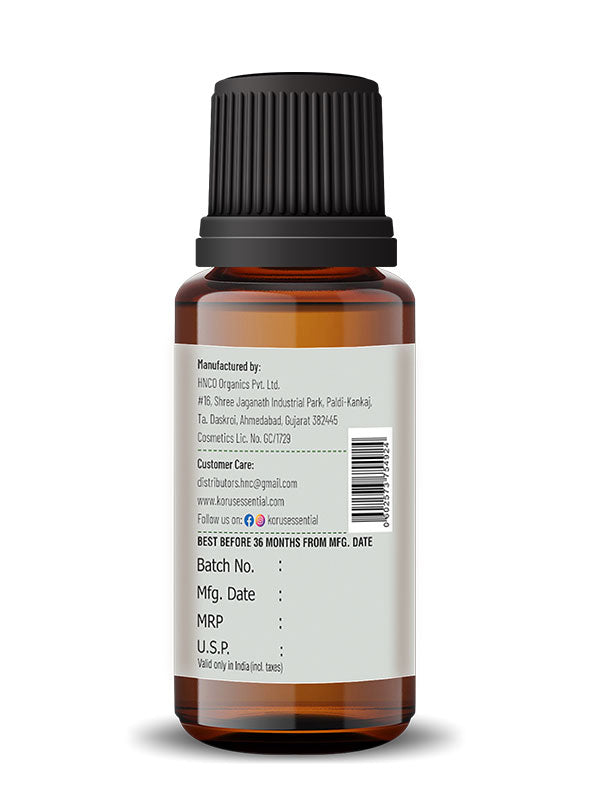 Black Pepper Essential Oil - 15ml By Korus Essential