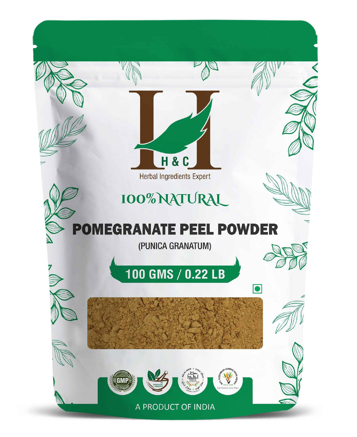 H&C Natural Pomegranate Peel Powder - 100gm - HNW GLOBAL