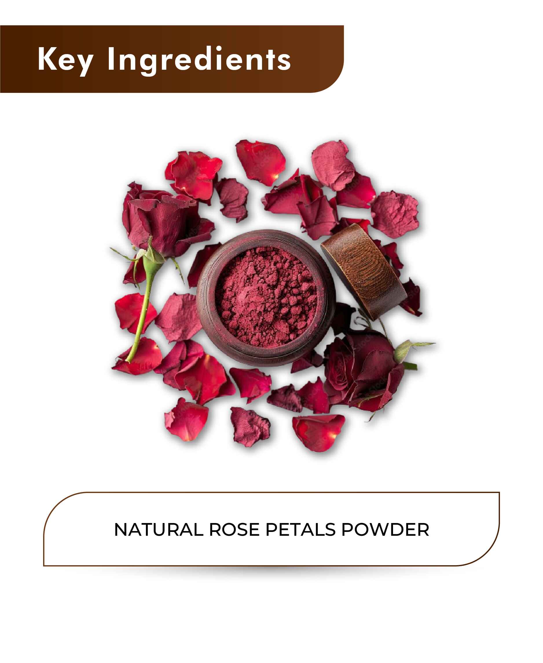 H&C Natural Rose Petals Powder / Rosa Centifolia - 100gm - HNW GLOBAL