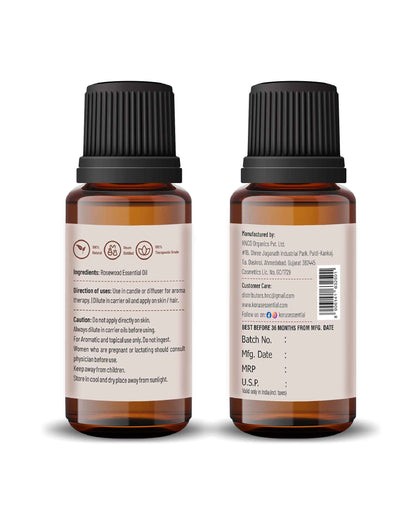 Korus Essential Rosewood Essential Oil - 15ml - HNW GLOBAL