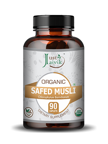 Organic Safed Musli Caplet - 750mg, 90 count