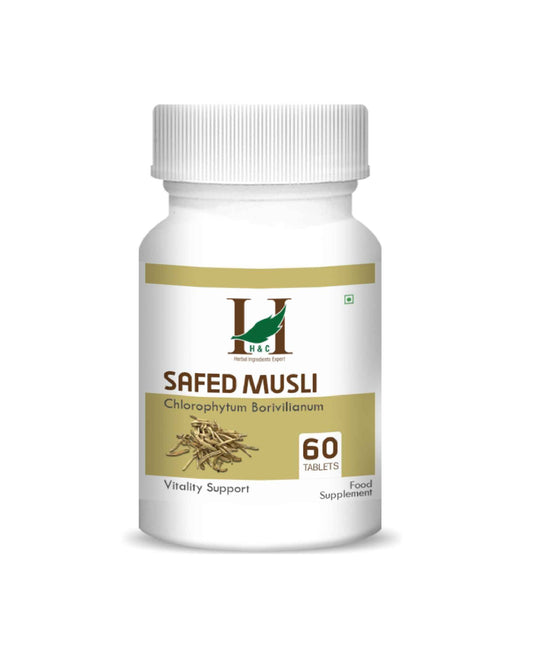 H&C Safed Musli Tablet - 350mg , 60 Count