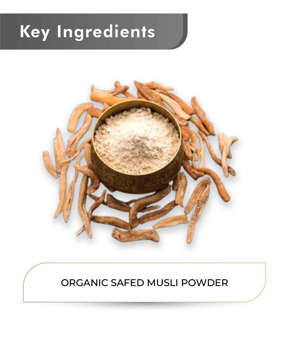 Just Jaivik Organic Safed Musli Powder - 100gm - HNW GLOBAL