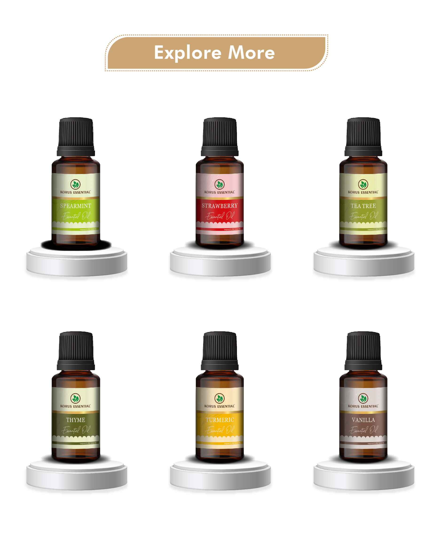 Korus Essential Sandalwood Essential Oil - 15ml - HNW GLOBAL