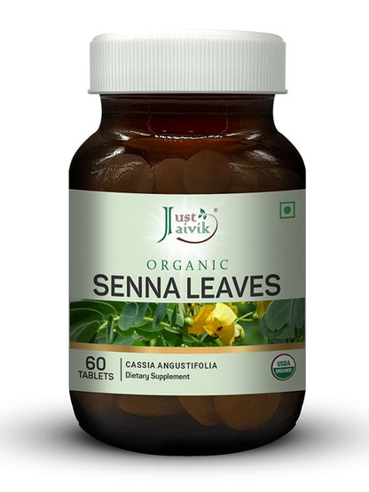 Just Jaivik Organic Senna Tablets - 600mg, 60 Tablets