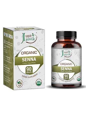 Organic Senna Caplet - 750mg, 90 count