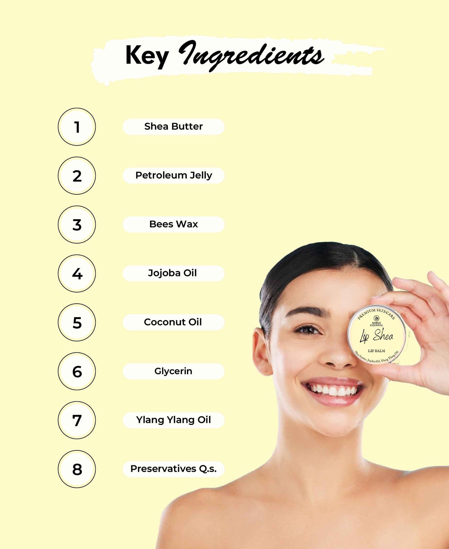 Korus Essential Lip Shea Lip Balm, 8gm- Enriched with the goodness of Jojoba Oil By Korus Essential - HNW GLOBAL