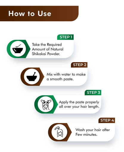 H&C Natural Shikakai Powder - 100gm - HNW GLOBAL