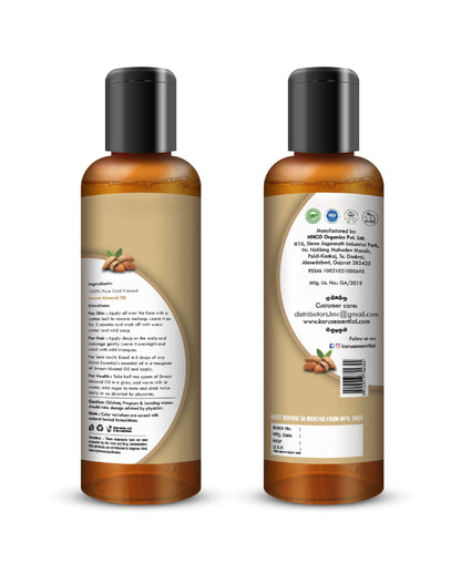 Korus Essential Sweet Almond Oil - 200ml - HNW GLOBAL