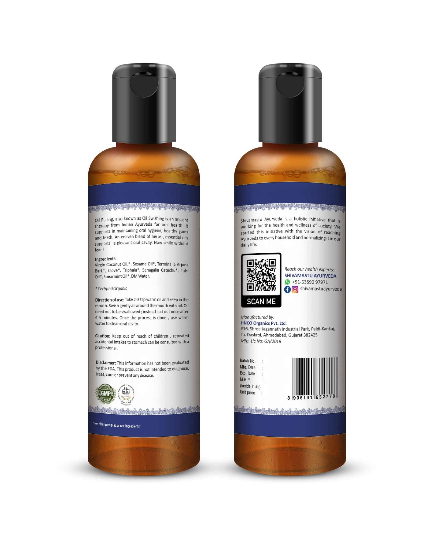 Shivamastu Organic Swish Oil 200 ml - 6.76 fl oz By Shivamastu - HNW GLOBAL