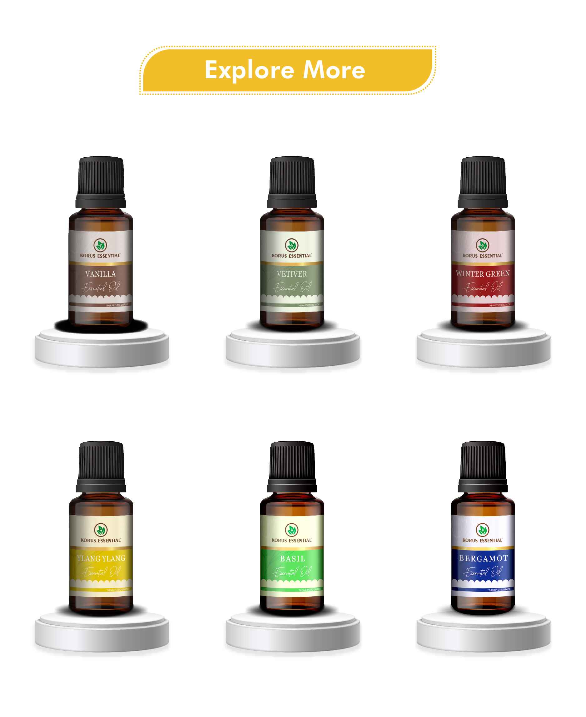 Korus Essential Turmeric Essential Oil - 15ml - HNW GLOBAL