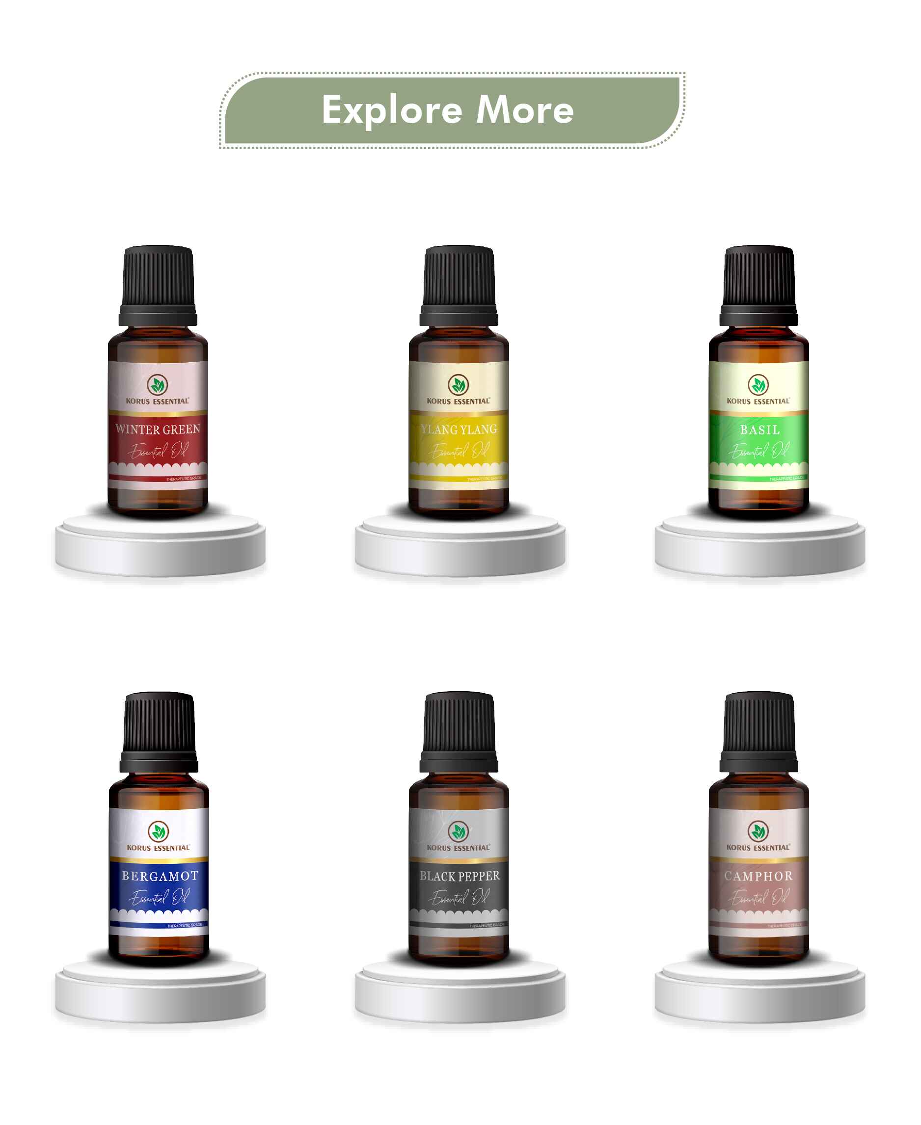 Korus Essential Vetiver Essential Oil - 15ml - HNW GLOBAL