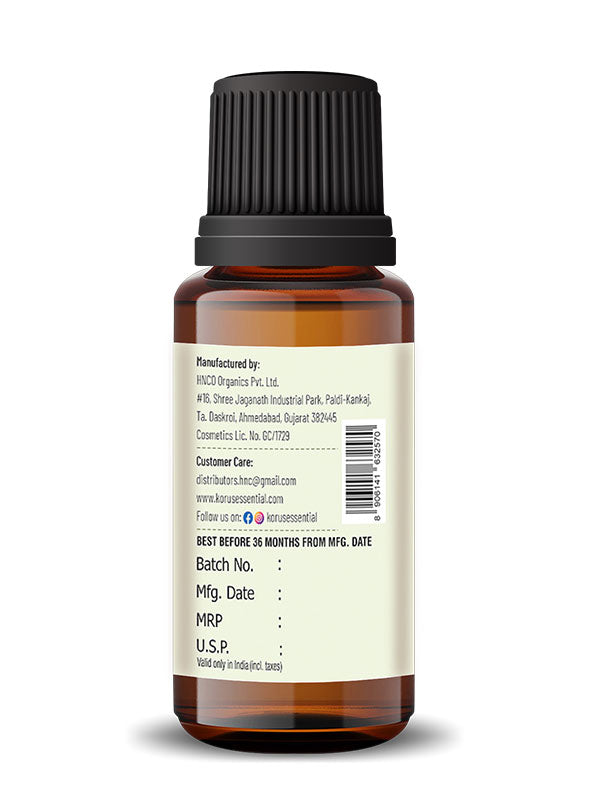 Vetiver Essential Oil - 15ml By Korus Essential