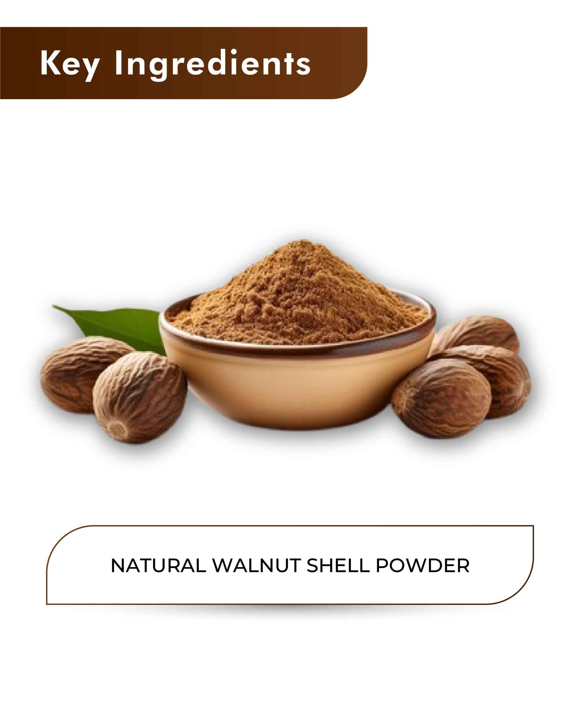 H&C Natural Walnut Shell Powder - 100gm - HNW GLOBAL