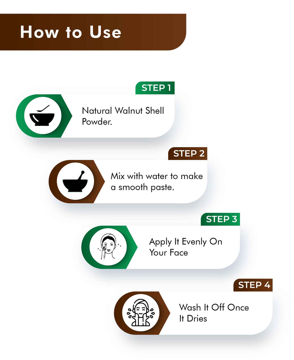 H&C Natural Walnut Shell Powder - 100gm - HNW GLOBAL